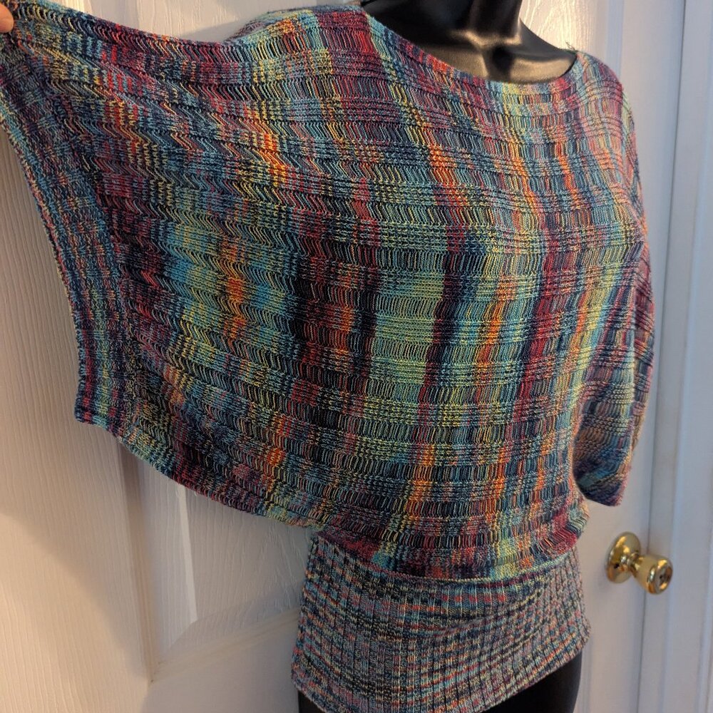 Young threads rainbow knit tunic - M